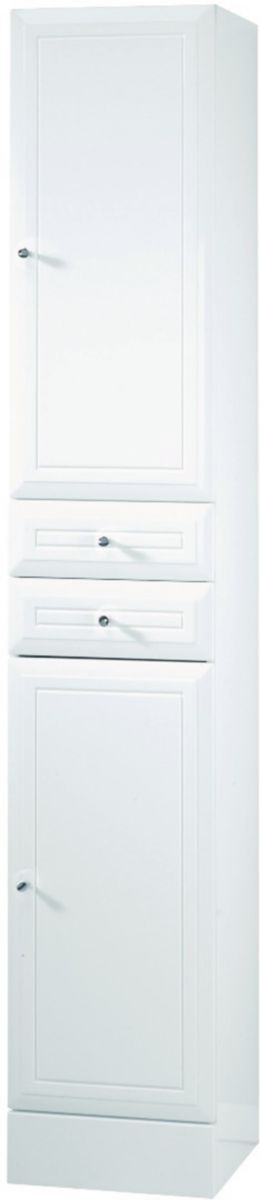 Colonne SLIMO 2 - blanche 35 cm 2 portes 2 tiroirs