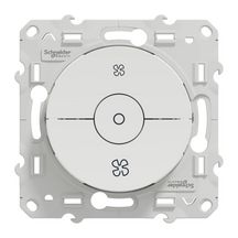 Interrupteur Odace - Commande VMC avec position arrêt - Blanc - Réf. S520243