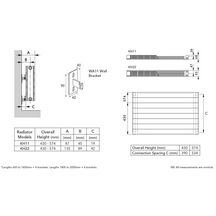 Radiateur décoratif Chorus H10 8 T080 001 C50 R9016, Puissance: 522W (Blanc RAL9016) Réf. 8SH10080