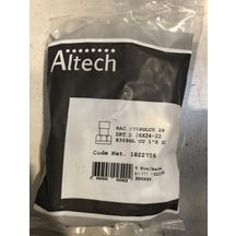 Raccord 2 pièces droit douille Cu 26/34-22 8359GLCu (sachet de 5 pièces) ALTECH