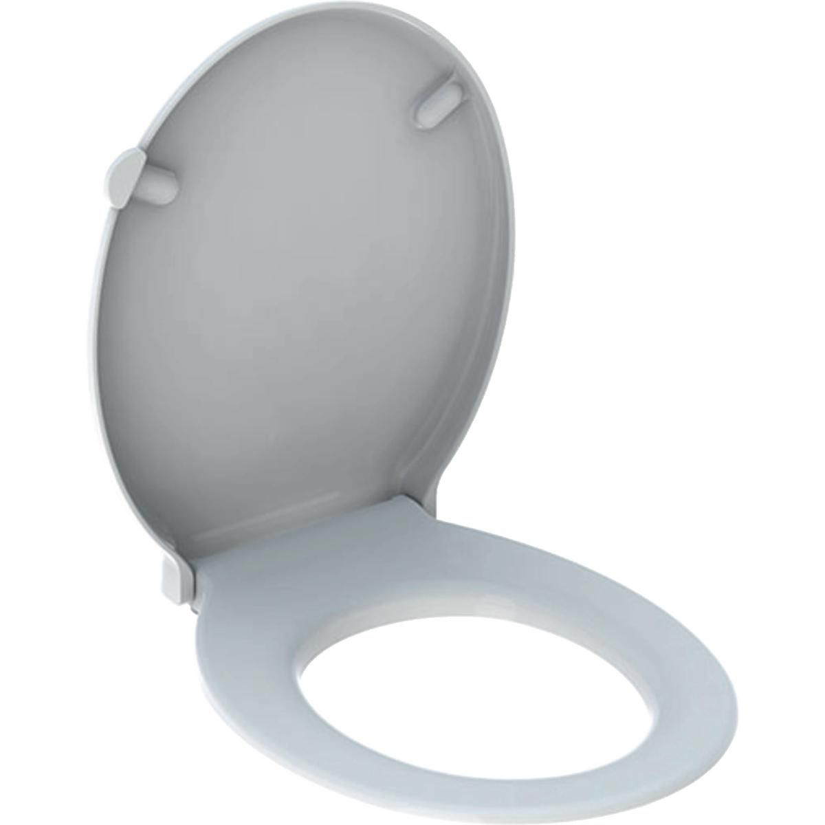 Abattant WC RENOVA COMFORT adapté PMR antibactérien fermeture standard fixation par le haut blanc Réf. 500.679.01.1