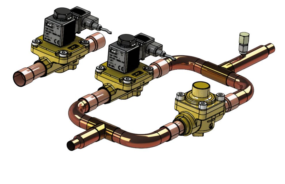 Système de récupération de fluide (2 tubes) pour une unitéextérieure Mini ECOi au R32