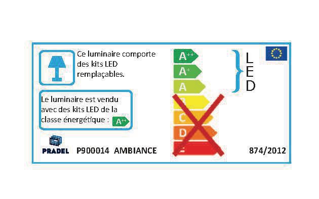 MIROIR LED AMBIANCE 80X60 CM Réf. P900014