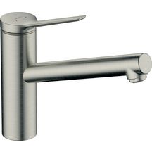 hansgrohe Zesis M33 Mitigeur de cuisine 150, 1 jet, basse pression, Aspect acier inox