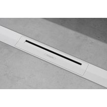 hansgrohe RainDrain Flex Caniveau de douche linéaire 700 découpable pour montage libre, Blanc mat