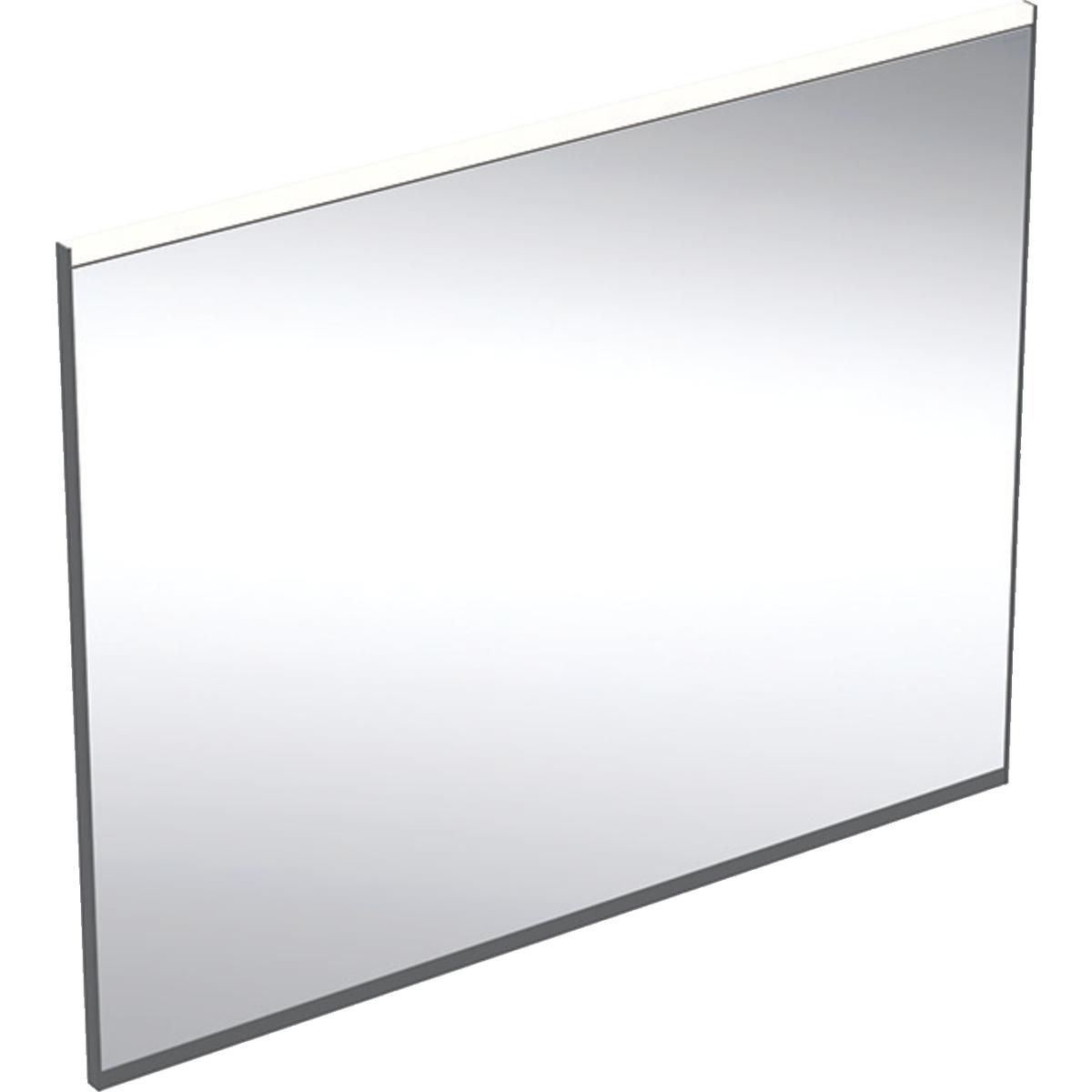 Miroir LED Geberit Option Plus Square avec éclairage direct et indirect,largeur 90cm, hauteur 70cm, Noir mat