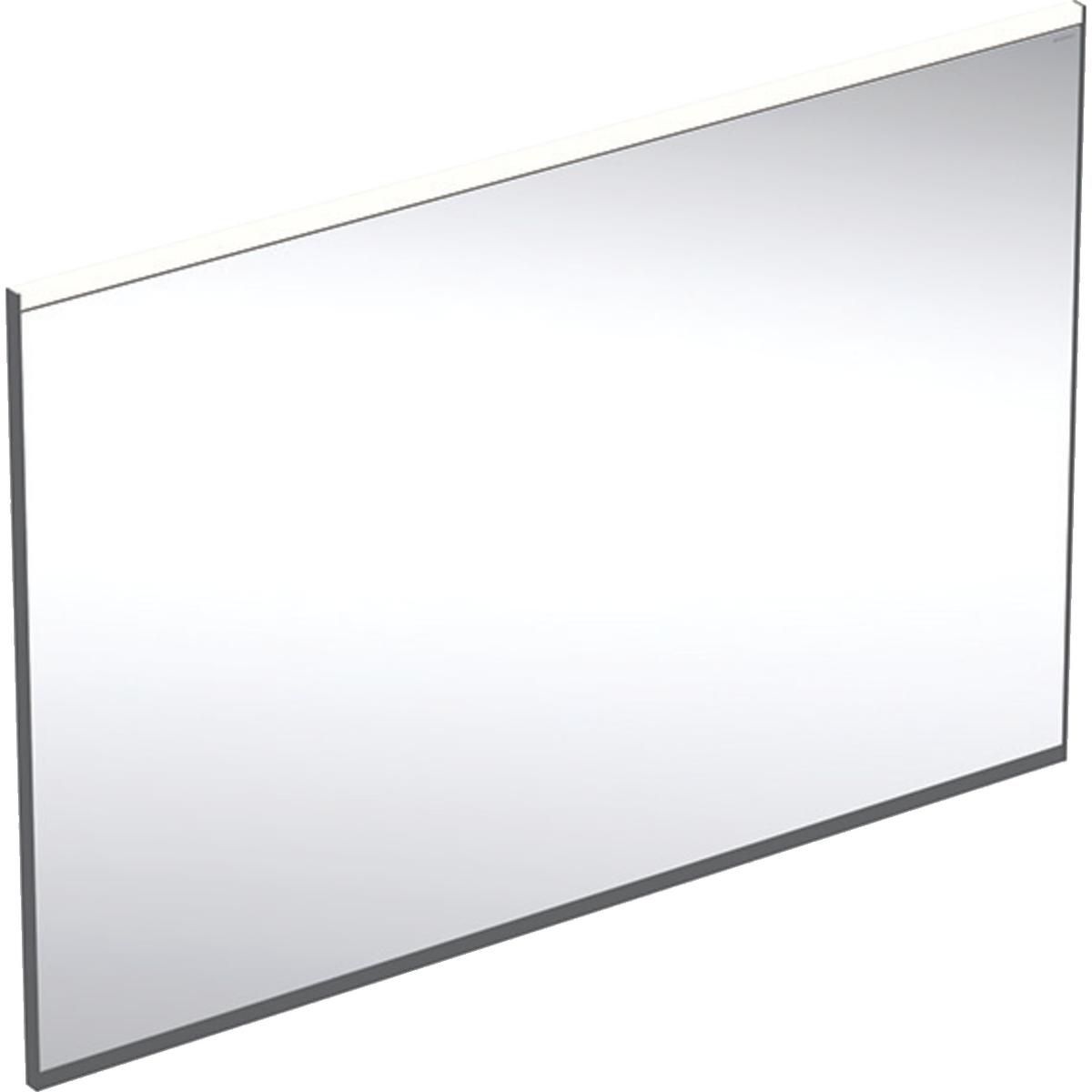 Miroir LED Geberit Option Plus Square avec éclairage direct et indirect,largeur 105cm, hauteur 70cm, Noir mat