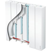 Radiateur électrique Accessio chaleur douce digital 2 horizontal 0750W blanc Réf. 524907