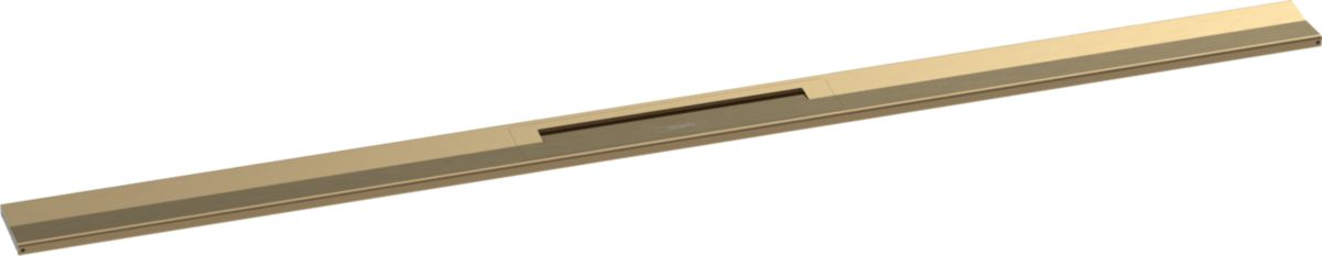 hansgrohe RainDrain Flex Factice Caniveau de douche linéaire 1000 découpable pour installation contre le mur, Bronze brossé