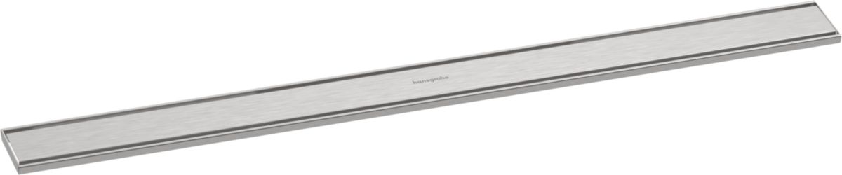 hansgrohe RainDrain Compact/Original Factice Caniveau de douche linéaire 700 avec hauteur d'encastrement 43 mm à carreler, Acier inoxydable brossé