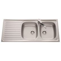 Evier siros 2 cuves 1 egouttoir a encastrer reversible inox nid d'abeille 1160 x 500 réf. EV4721VE IND