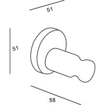 Patère Alterna Rondo