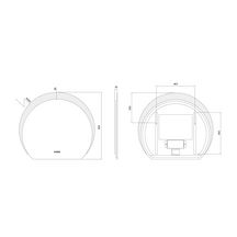 MIROIR LED MOON 80X90 CM Réf. P900040