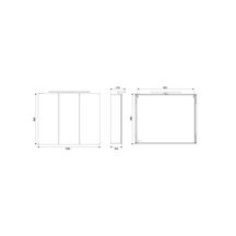 ARMOIRE LED SOLSTICE 80X100X20,4 CM Réf. P930013