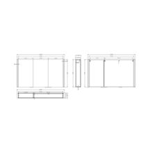 ARMOIRE LED COSMOS 70X120X13,5 CM Réf. P930018