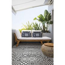 Grès cérame émaillé Ragno Contrasti antracite mix décor 20 x 20 R7GZ