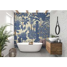 Panneau mural VIPANEL en alu-composite Collection Olympia décor blue garden finition velvet L 1500 x H 2550 mm épaisseur 3 mm Réf. 1420000735