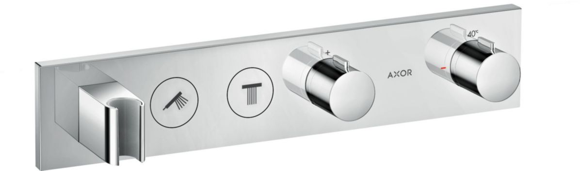 AXOR ShowerSolutions Module thermostatique Select encastré 460 / 90 avec 2 fonctions, Aspect doré poli