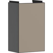 hansgrohe Xevolos E Meuble bas pour lave-mains 340/245 caisson Gris mat, charnière de porte droite, Façade: Bronze texturé