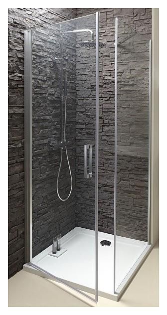 Porte de douche pivotante Contra 90 cm en angle Réf. E22T91-GA