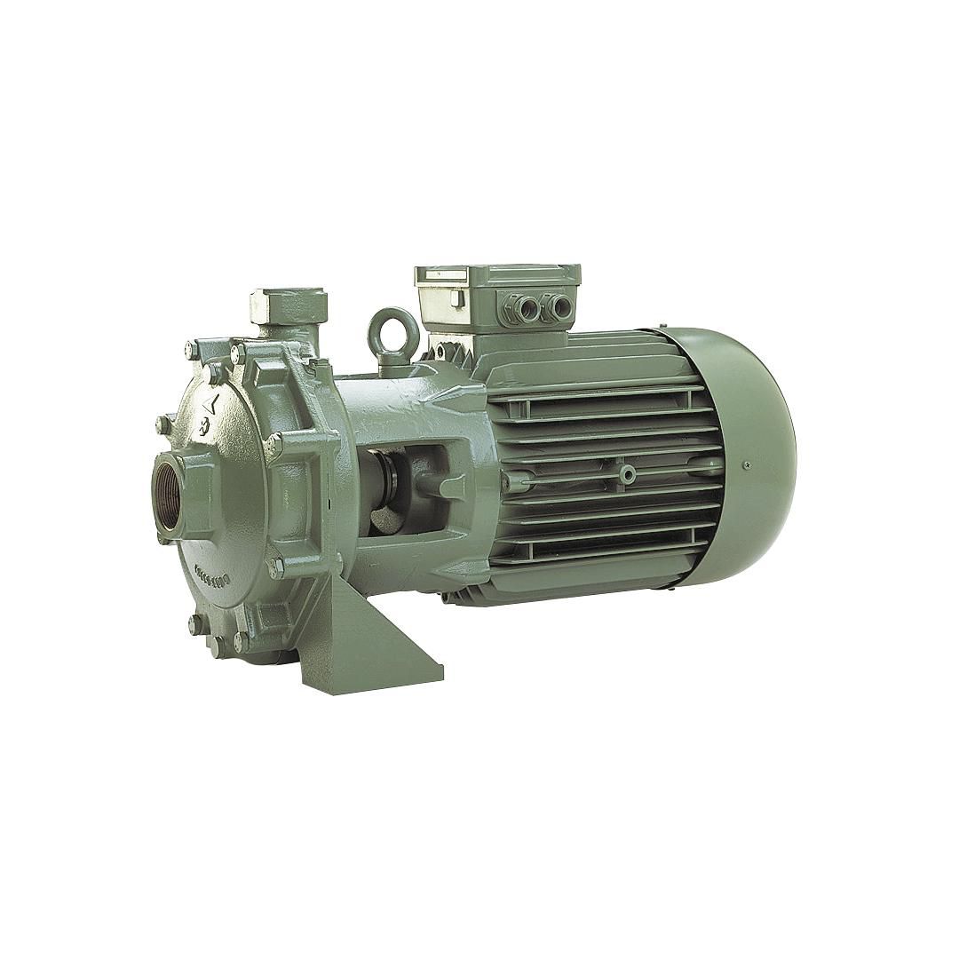 Pompe de surface K 80/300 T - Bicellulaires - Alimentation électrique : 400 V - 7,5 kW - 15 A -Débit  : 18 m³/h - Pression :  8,2 bar - Raccordements 2" F - 1"1/4 F