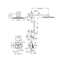 Set de douche SmartControl Chromé 34709000