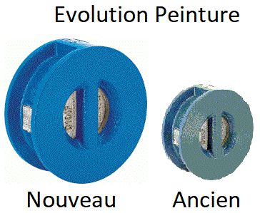 Clapet fonte double battant- Battants fonte-PN16 DN 40 Réf. 370040