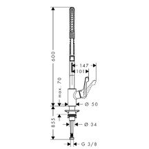 Mitigeur cuisine CENTO XXL avec douchette extractible réf. 14806000