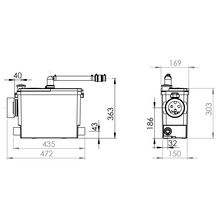 Broyeur Sanipack Pro UP réf. PA2UPSTD