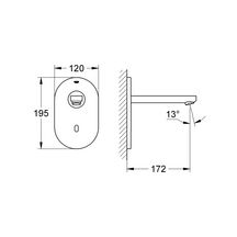 Robinet infrarouge monofluide Euroeco Cosmopolitan E Bluetooth Chromé 36410000