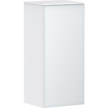 hansgrohe Xevolos E Demi-colonne 400/360 Blanc mat, charnière de porte droite, Façade: Blanc métallisé