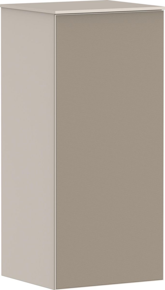 hansgrohe Xevolos E Demi-colonne 400/360 Beige mat, charnière de porte gauche, Façade: Bronze texturé