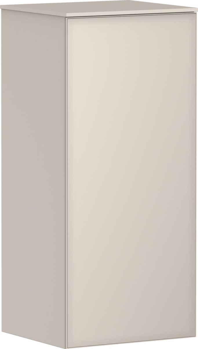 hansgrohe Xevolos E Demi-colonne 400/360 Beige mat, charnière de porte gauche, Façade: Beige métallisé