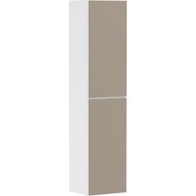 hansgrohe Xevolos E Colonne 400/360 Blanc mat, charnière de porte gauche, Façade: Bronze texturé