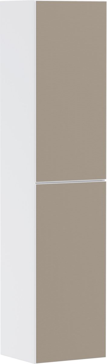 hansgrohe Xevolos E Colonne 400/360 Blanc mat, charnière de porte gauche, Façade: Bronze texturé