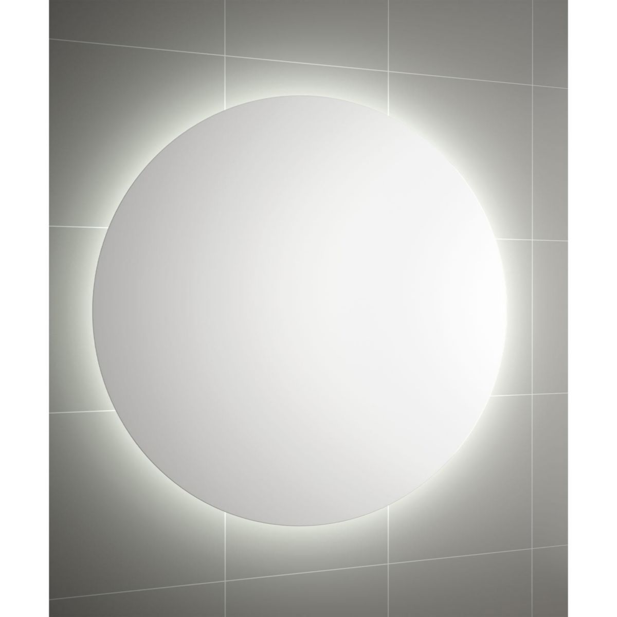 Miroir MOON circulaire diamètre 100 cm avec luminaire (4,8 W.) IP44 réf : 83964