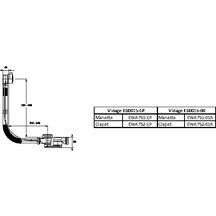 Vidage Doble Chrome réf E6D015-CP