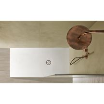 Receveur de douche plat FOCUS cobre 100x180cm béton beige Réf. 53016441