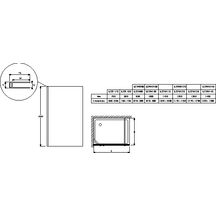 Paroi de douche latérale fixe Contra 90 cm Réf. E22FT90-GA