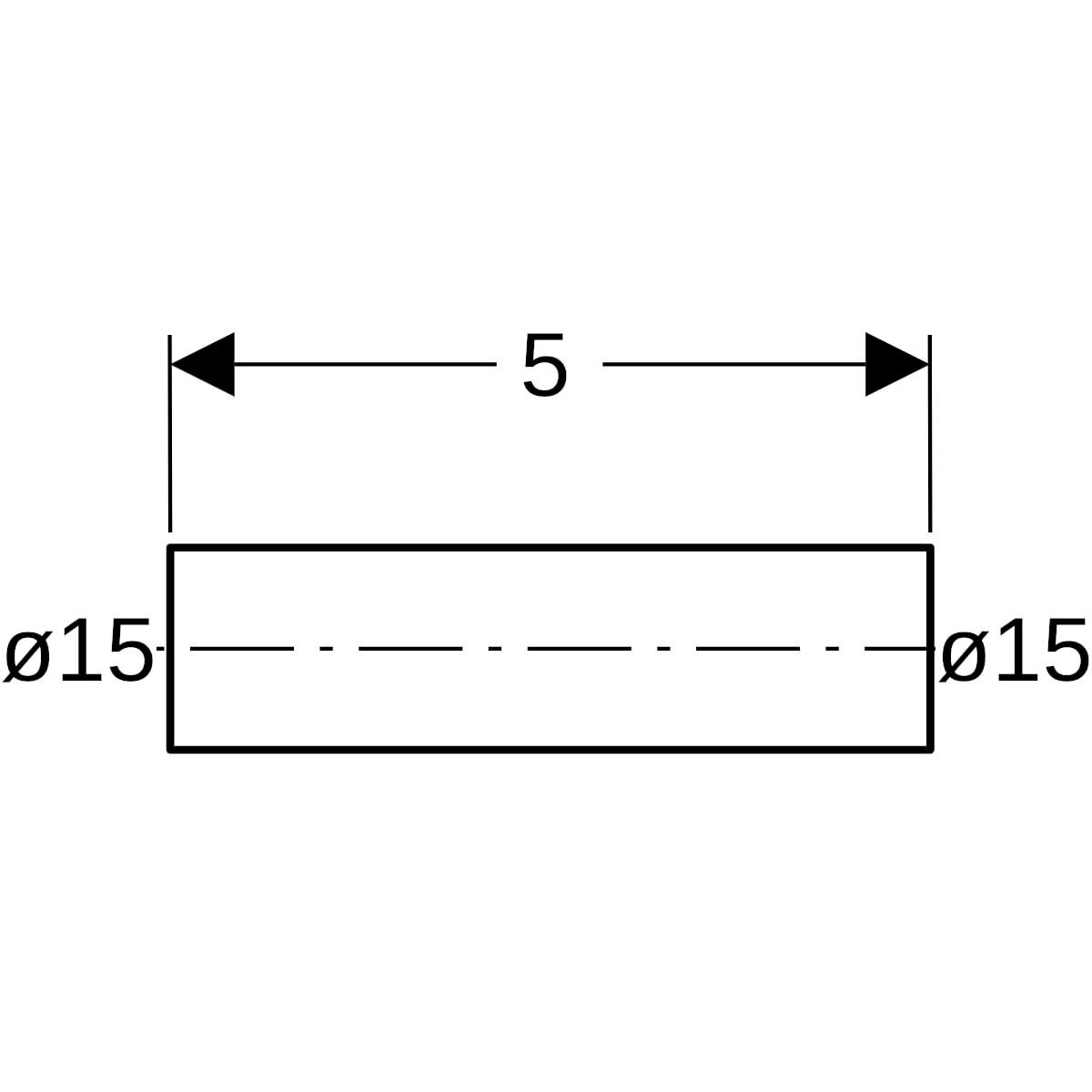 Mamelon D15-12,6mm, acier carbone Réf 22050