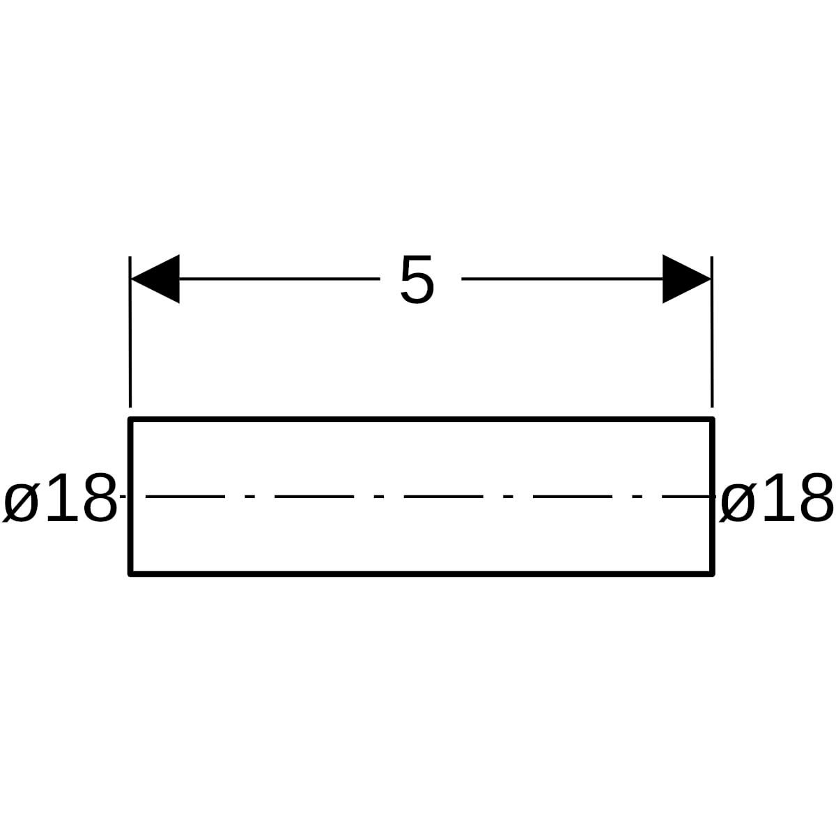 Mamelon D18-15,6mm, acier carbone Réf 22051