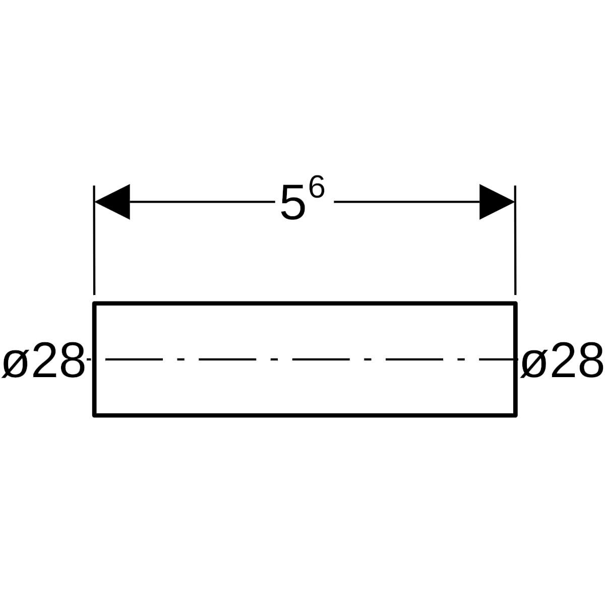 Mamelon D28-25mm, acier carbone Réf 22053