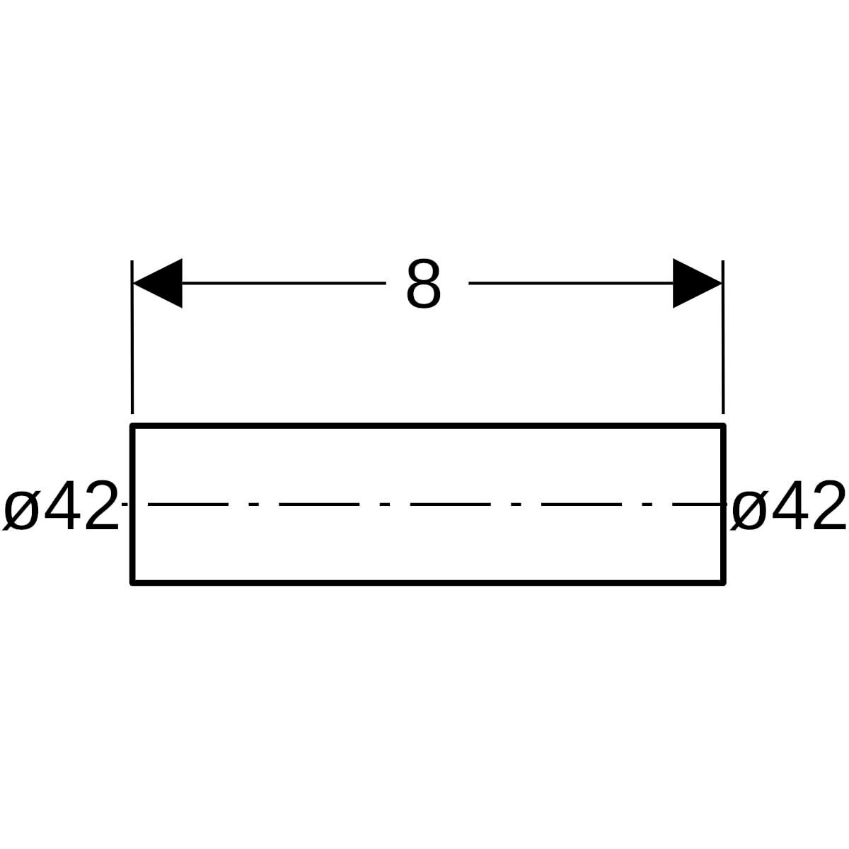 Mamelon D42-39mm, acier carbone Réf 22055