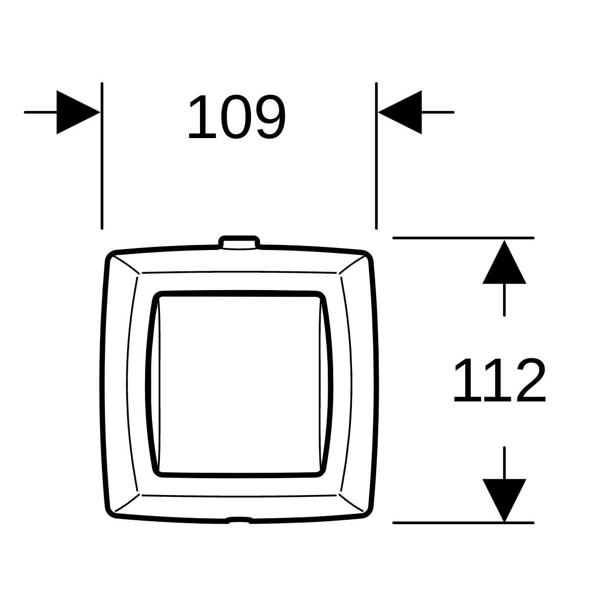 Poussoir à main Geberit pour rinçage simple touche, pour commande de WC à déclenchement pneumatique du rinçage: chromé brillant, chromé mat