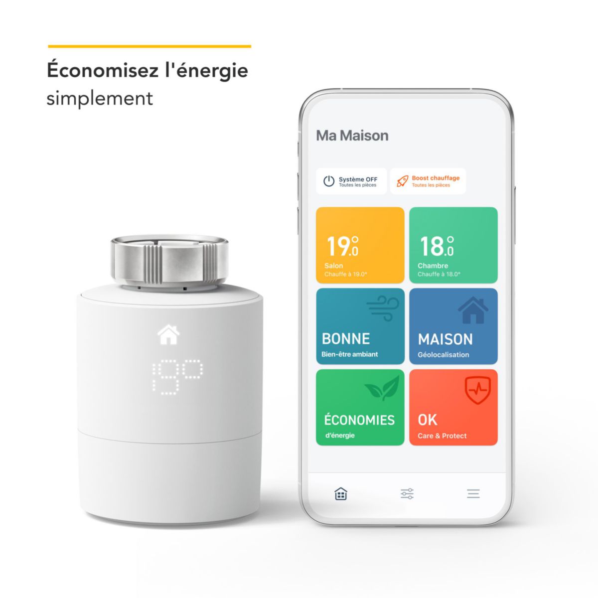 Kit de démarrage V3+ Tête Thermostatique tado° connectée et Intelligente Réf. V3P-SK-SRT01IB01-TC-ML