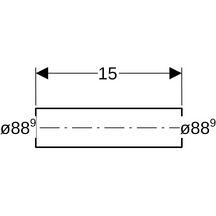 Mamelon D88,9-84,9mm, acier carbone Réf 22058