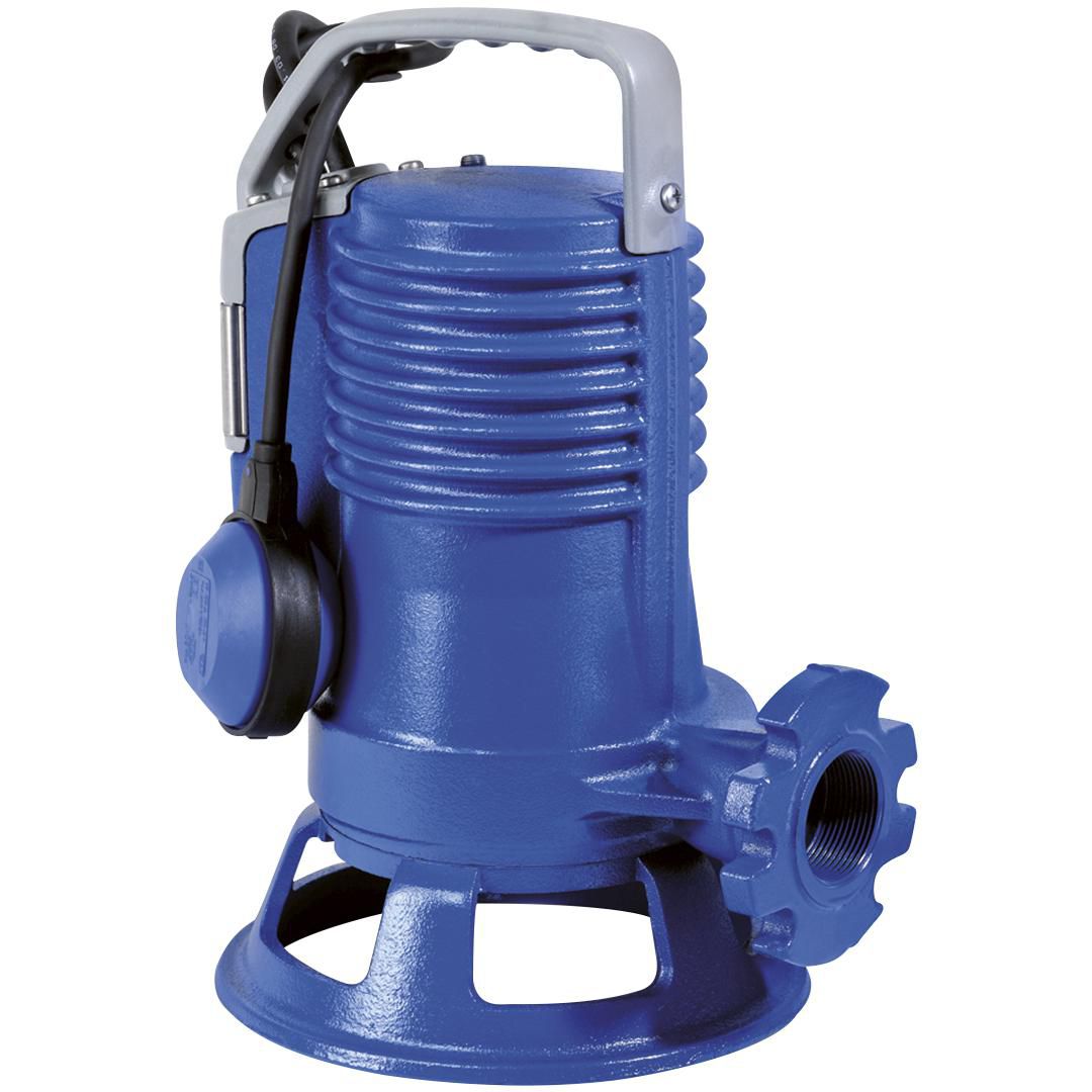 Pompe de relevage eaux chargées GR BLUE PRO 200 TRI automatique - Alimentation électrique : 400V - 1,5 kW - 4,3 A - Débit maxi : 18 m³/h - Hauteur maxi de relevage : 25,6 m - Livrée avec 10 m de câble