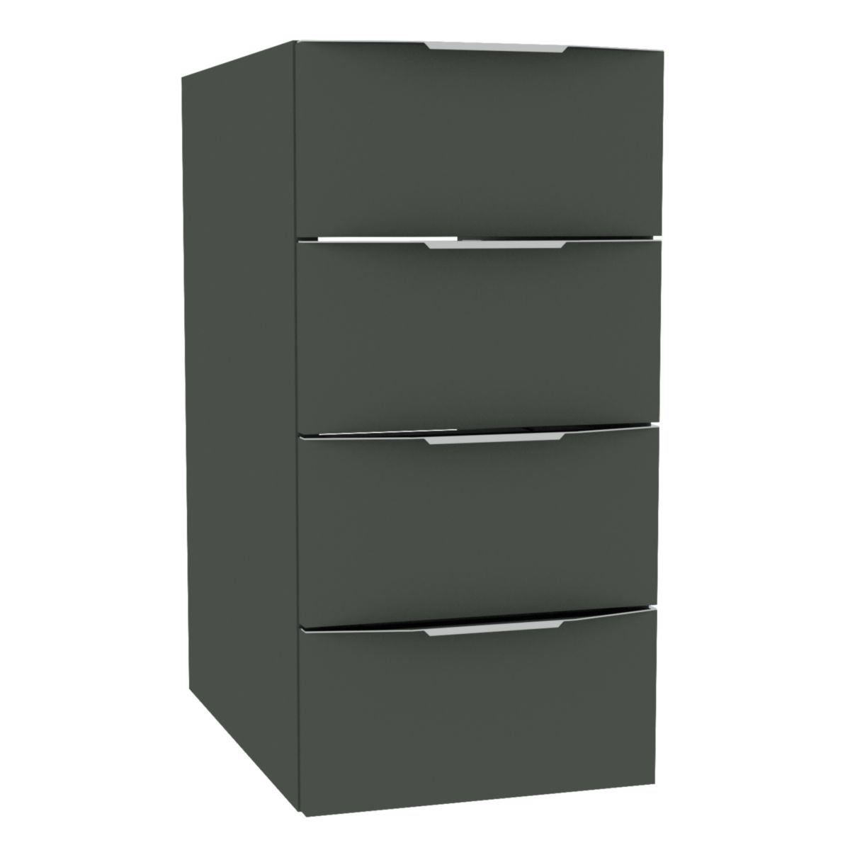 Module sous vasque Alterna Plénitude L30cm 4 tiroirs pour meuble 2 tiroirs P46cm Vert forêt