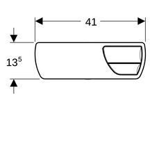 Couvercle + touches pour 140317, blanc réf. 240425111