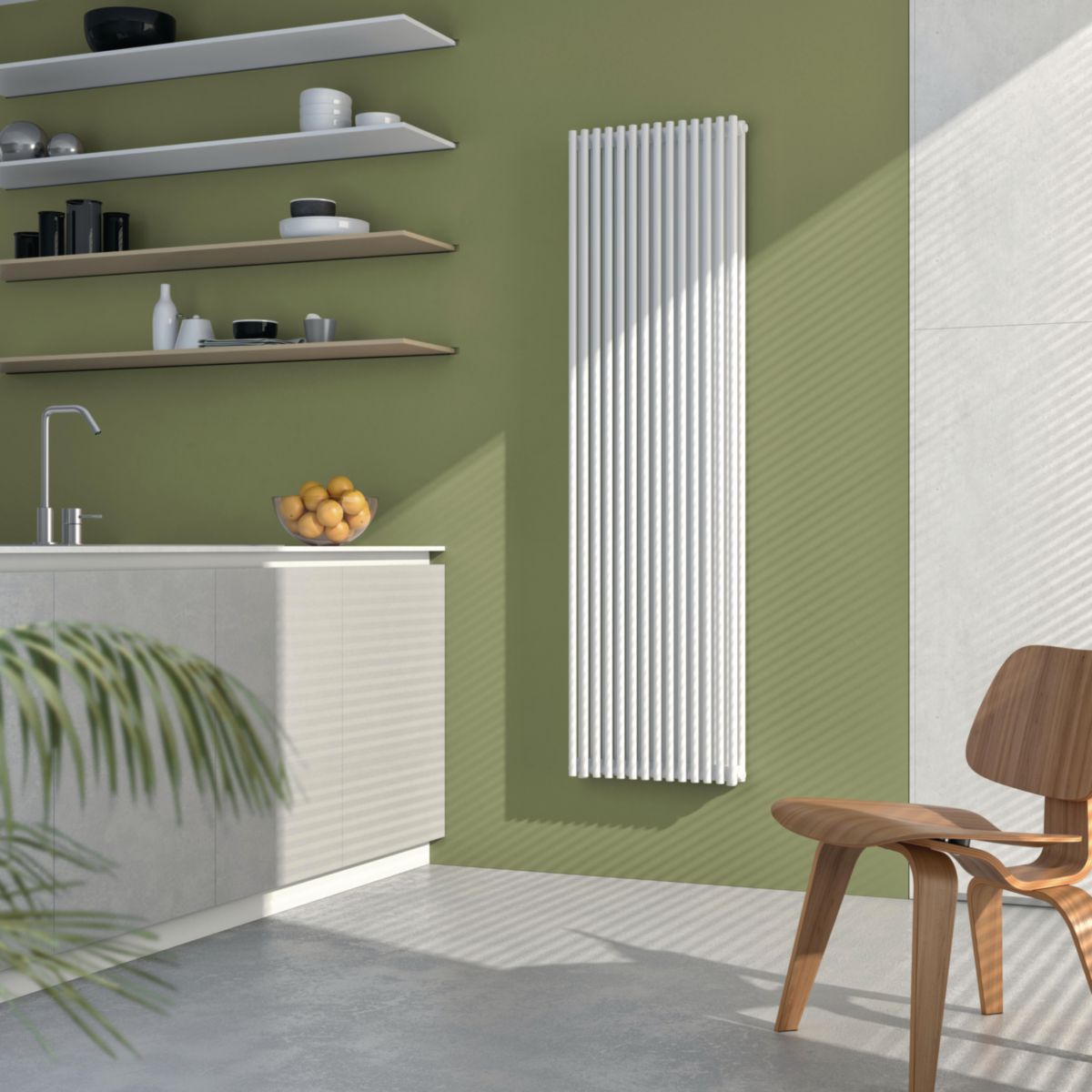 Radiateur eau chaude Opus V01 13T200 RU F01, Puissance: 1160W (Blanc RAL9016) Réf. V01200_13